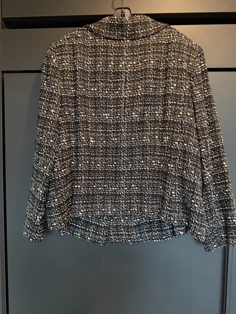Lafayette 148 Black & White Tweed with Sequins Jacket and Skirt (NWT) - Picture 4 of 10